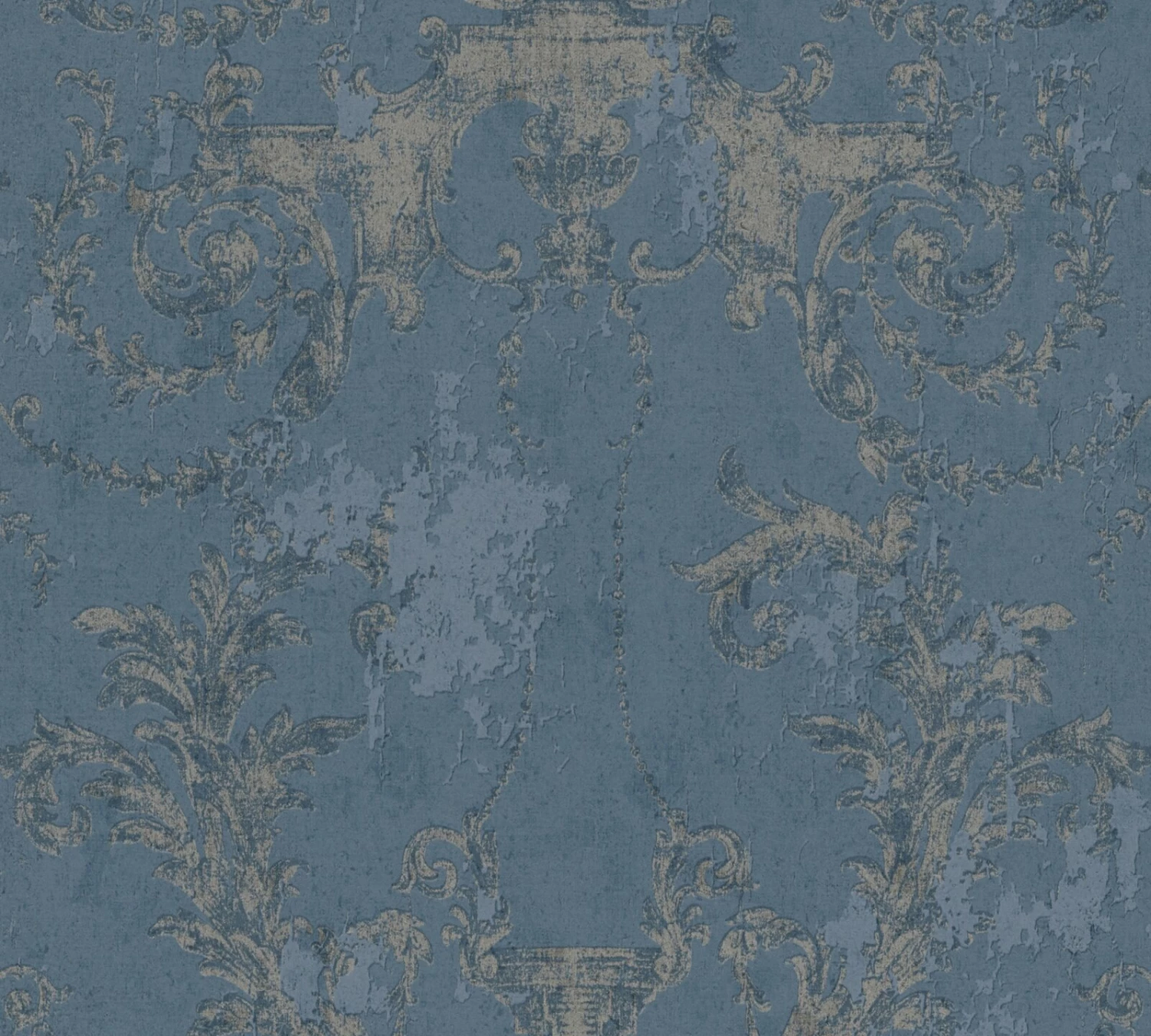 Vliestapete HISTORY OF ART - blau-silber - 10 Meter 1 Vliestapete HISTORY OF ART - blau-silber - 10 Meter