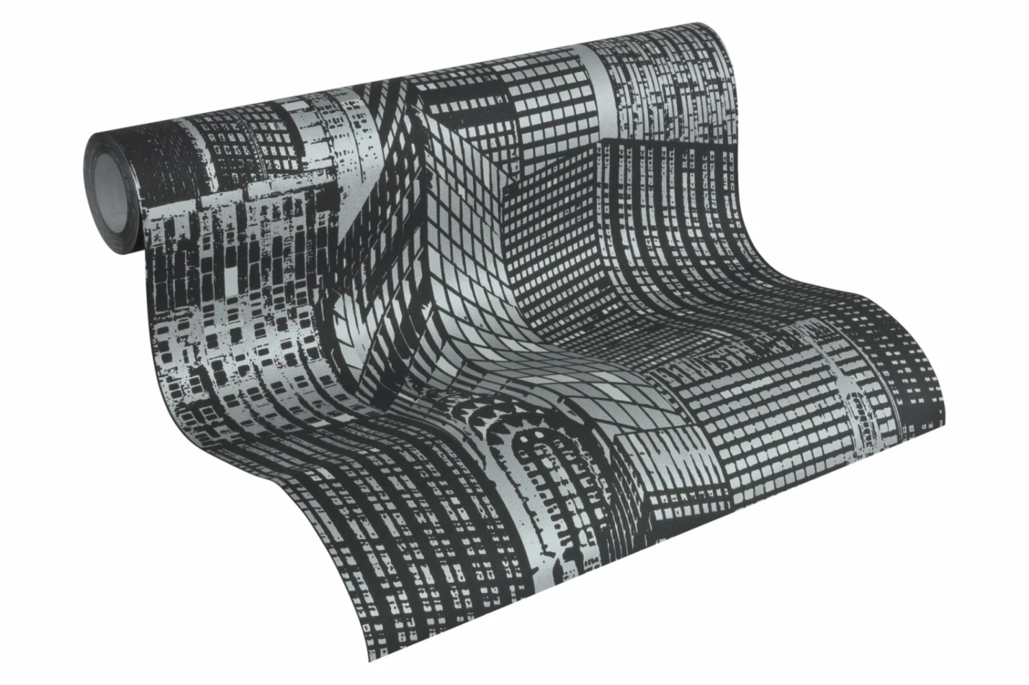 Vliestapete IL DECORO - schwarz-silber - 10 Meter 2 Vliestapete IL DECORO - schwarz-silber - 10 Meter – Bild 2