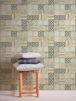 Papiertapete IL DECORO - grau-silber - 10 Meter -Baumarkt Verkaufsgeschäft 9004578000 04 1600Wx1600H