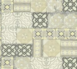 Papiertapete IL DECORO - grau-silber - 10 Meter