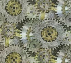 Vliestapete IL DECORO - grau-grün - 10 Meter