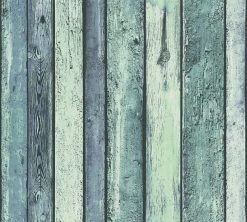 Vliestapete IL DECORO - blau-grün - 10 Meter