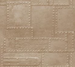 Vliestapete IL DECORO - kupfer-braun - 10 Meter