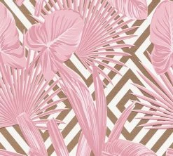 Vliestapete IL DECORO - rosa-bronze - 10 Meter