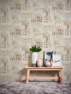 Vliestapete IL DECORO - braun-gold - 10 Meter -Baumarkt Verkaufsgeschäft 9004582800 04 1600Wx1600H