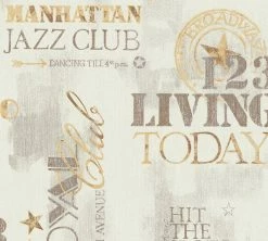 Vliestapete IL DECORO - braun-gold - 10 Meter