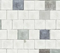 Vliestapete IL DECORO - blau-grau - 10 Meter