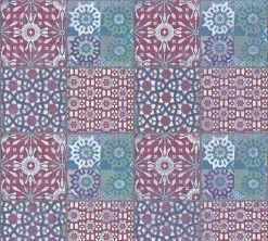 Vliestapete IL DECORO - rot-blau - 10 Meter