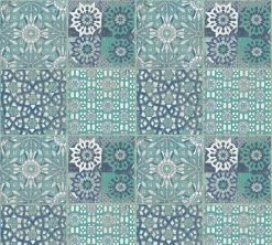 Vliestapete IL DECORO - blau-grün - 10 Meter