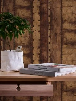 Vliestapete INDUSTRIAL - braun-orange - 10 Meter -Baumarkt Verkaufsgeschäft 9004587500 04 1600Wx1600H