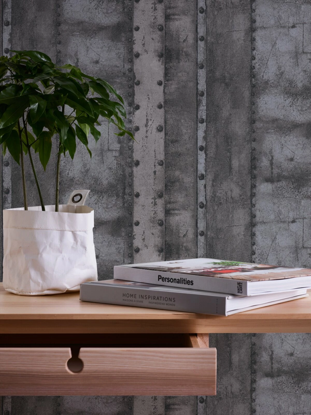 Vliestapete INDUSTRIAL - grau-schwarz - 10 Meter 3 Vliestapete INDUSTRIAL - grau-schwarz - 10 Meter – Bild 3