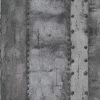Vliestapete INDUSTRIAL - grau-schwarz - 10 Meter