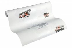 Vliestapete LITTLE STARS - rot-schwarz - 10 Meter -Baumarkt Verkaufsgeschäft 9004590200 04 1600Wx1600H