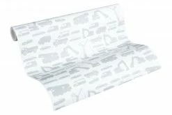 Vliestapete LITTLE STARS - grau - 10 Meter -Baumarkt Verkaufsgeschäft 9004590400 04 1600Wx1600H