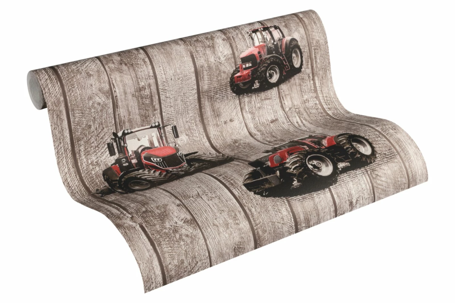 Vliestapete LITTLE STARS - braun-rot - 10 Meter 3 Vliestapete LITTLE STARS - braun-rot - 10 Meter – Bild 3