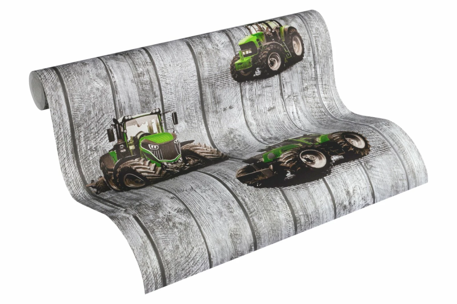 Vliestapete LITTLE STARS - grün-grau - 10 Meter 3 Vliestapete LITTLE STARS - grün-grau - 10 Meter – Bild 3