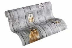 Vliestapete LITTLE STARS - grau-braun - 10 Meter -Baumarkt Verkaufsgeschäft 9004592400 04 1600Wx1600H