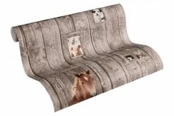 Vliestapete LITTLE STARS - braun-weiß - 10 Meter -Baumarkt Verkaufsgeschäft 9004592500 04 1600Wx1600H