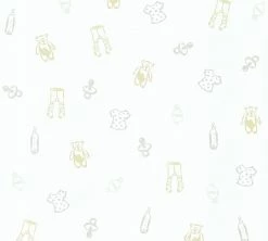 Vliestapete LITTLE STARS - creme-gold - 10 Meter