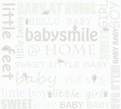 Vliestapete LITTLE STARS - grün-gold - 10 Meter