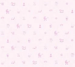 Vliestapete LITTLE STARS - rosa - 10 Meter