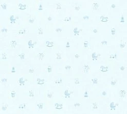 Vliestapete LITTLE STARS - blau - 10 Meter