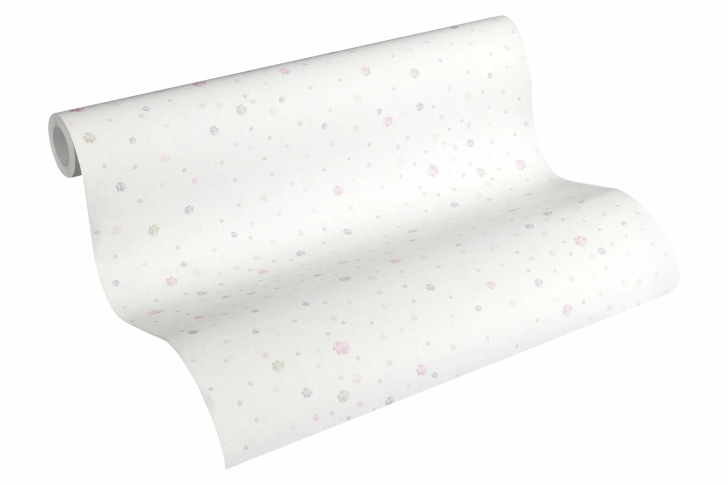 Vliestapete LITTLE STARS - weiß-rosa - 10 Meter 3 Vliestapete LITTLE STARS - weiß-rosa - 10 Meter – Bild 3