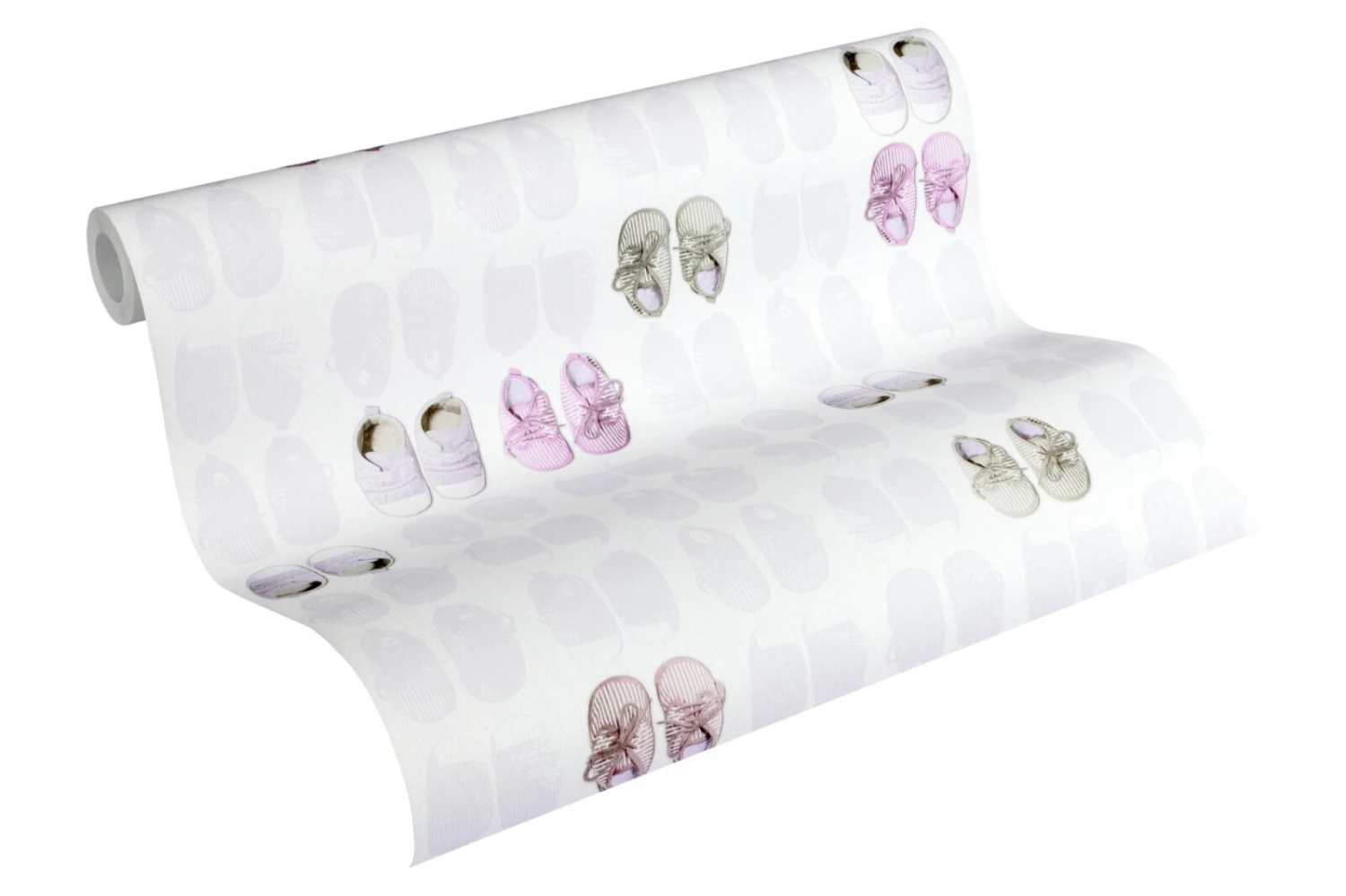 Vliestapete LITTLE STARS - rosa-weiß - 10 Meter 3 Vliestapete LITTLE STARS - rosa-weiß - 10 Meter – Bild 3