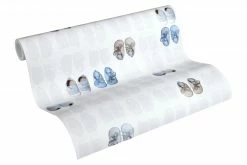 Vliestapete LITTLE STARS - blau-weiß - 10 Meter -Baumarkt Verkaufsgeschäft 9004594500 04 1600Wx1600H