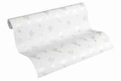 Vliestapete LITTLE STARS - silber-weiß - 10 Meter -Baumarkt Verkaufsgeschäft 9004594600 04 1600Wx1600H