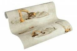 Vliestapete LITTLE STARS - orange-beige - 10 Meter -Baumarkt Verkaufsgeschäft 9004594900 04 1600Wx1600H