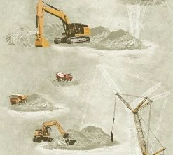 Vliestapete LITTLE STARS - orange-beige - 10 Meter