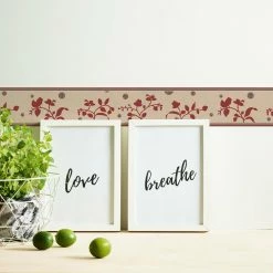 Papier-Borte ONLY BORDERS 10 - rot-braun - 5 Meter -Baumarkt Verkaufsgeschäft 9004607900 04 1600Wx1600H