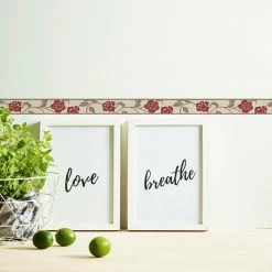 Papier-Borte ONLY BORDERS 10 - rot-braun - 5 Meter -Baumarkt Verkaufsgeschäft 9004609800 04 1600Wx1600H