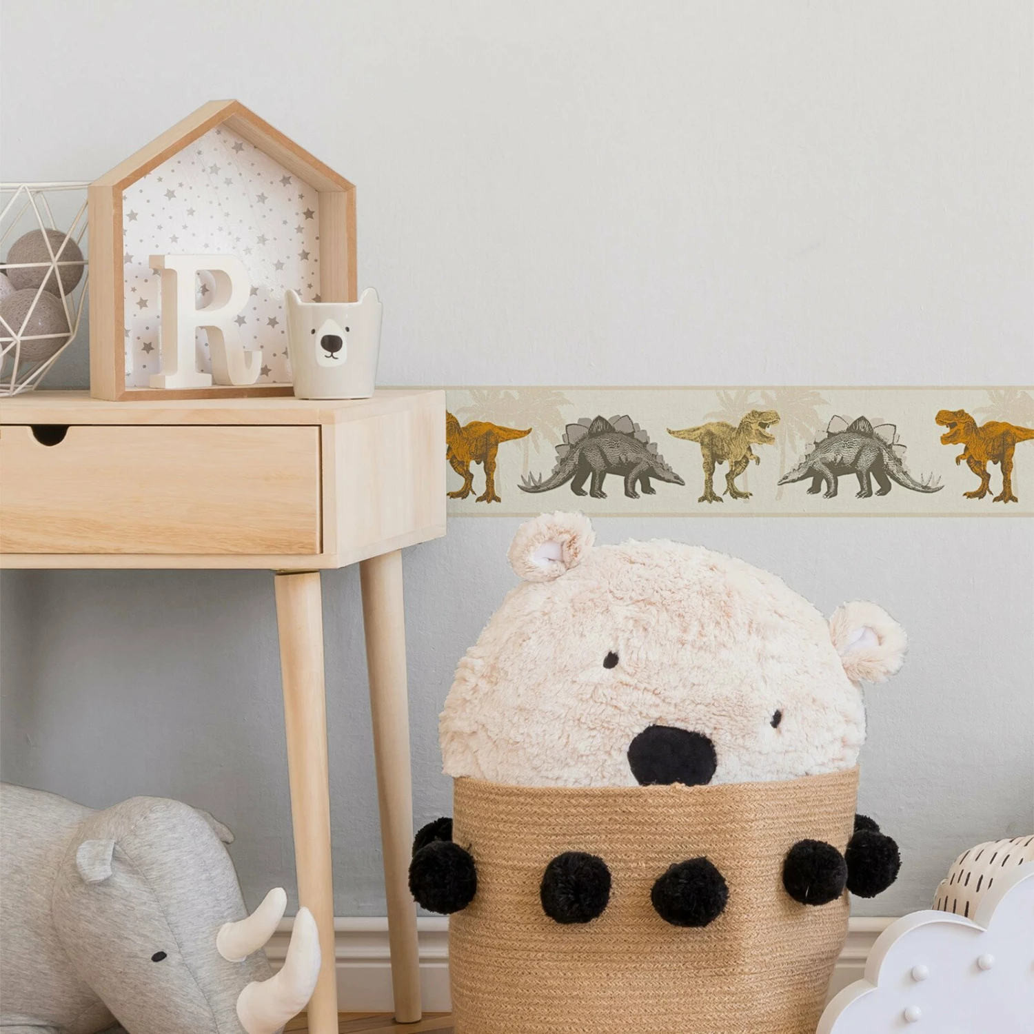 Vlies-Borte LITTLE STARS - beige-orange - 13 cm 3 Vlies-Borte LITTLE STARS - beige-orange - 13 cm – Bild 3