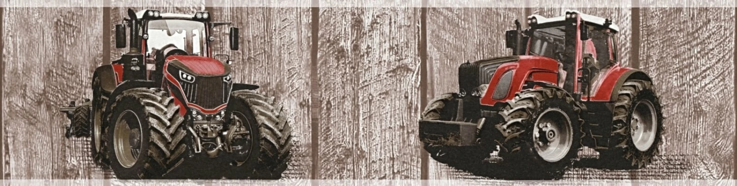 Vlies-Borte LITTLE STARS - rot-braun - 13 cm 1 Vlies-Borte LITTLE STARS - rot-braun - 13 cm