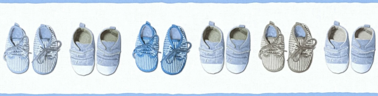 Vlies-Borte LITTLE STARS - blau - 13 cm 1 Vlies-Borte LITTLE STARS - blau - 13 cm