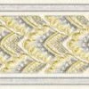 Vlies-Borte ONLY BORDERS 10 - gold-silber - 4 cm