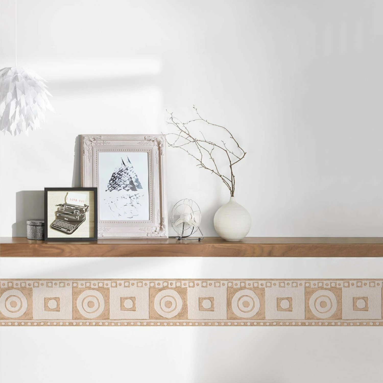 Papier-Borte ONLY BORDERS 10 - beige-rot - 5 Meter 3 Papier-Borte ONLY BORDERS 10 - beige-rot - 5 Meter – Bild 3