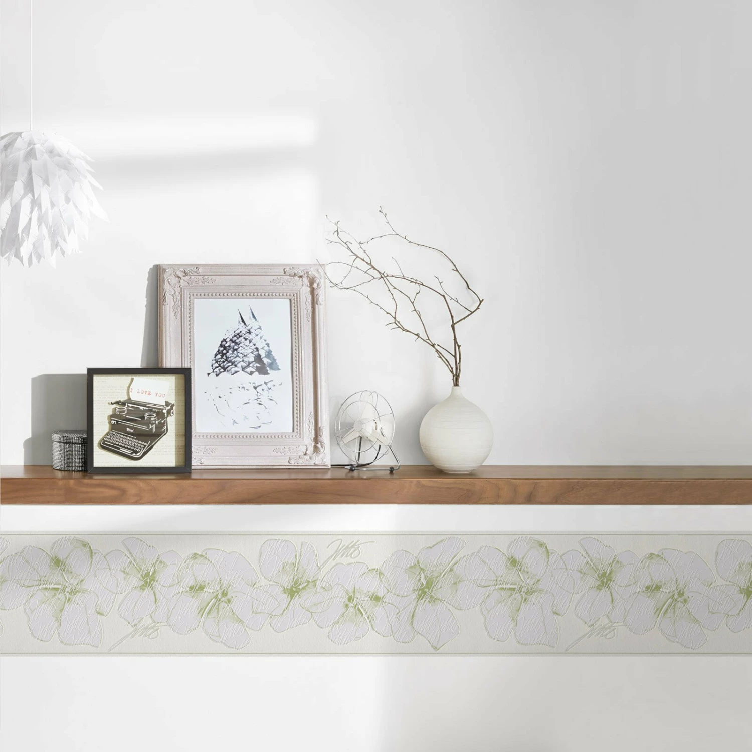 Vlies-Borte ONLY BORDERS 10 - grün-weiß - 17 cm 3 Vlies-Borte ONLY BORDERS 10 - grün-weiß - 17 cm – Bild 3