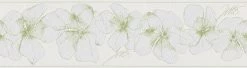 Vlies-Borte ONLY BORDERS 10 - grün-weiß - 17 cm