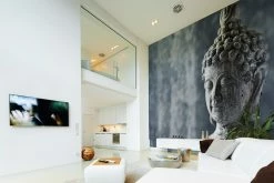 Fototapete DESIGNWALLS - blau-grau - Buddha - 2,55 Meter -Baumarkt Verkaufsgeschäft 9004622800 03 1600Wx1600H