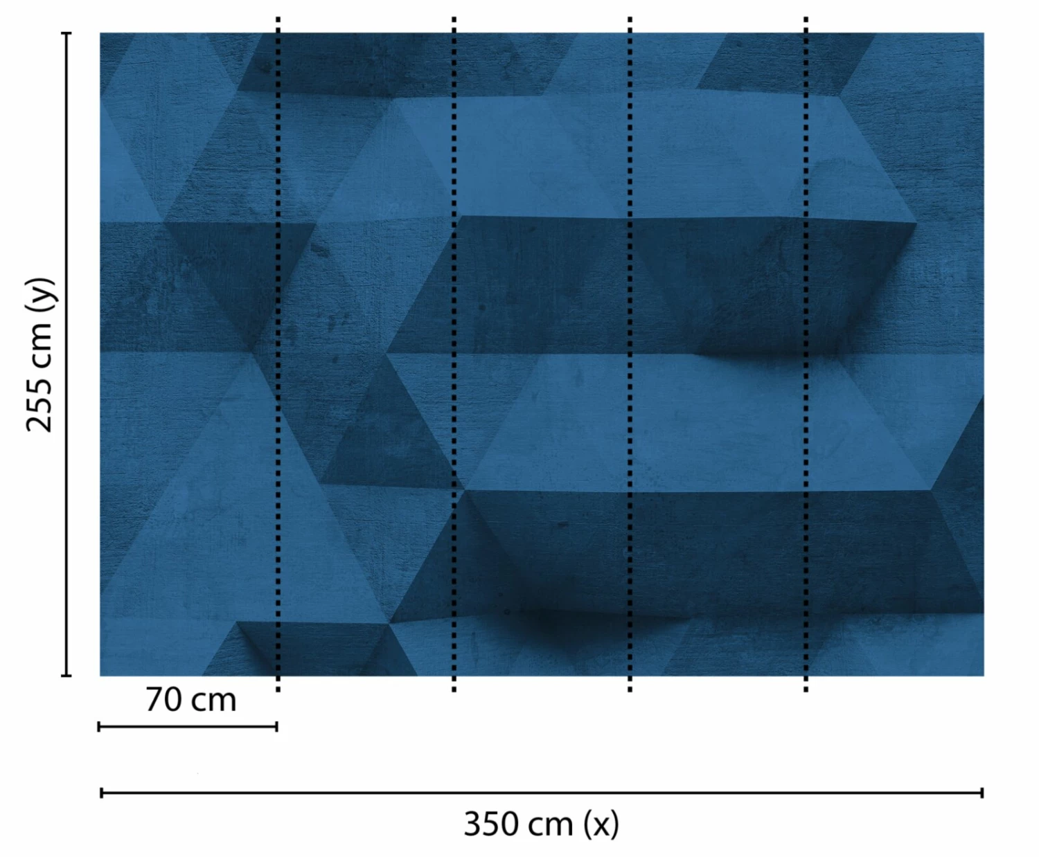 Fototapete DESIGNWALLS - blau - 3D-Art - 2,55 Meter 2 Fototapete DESIGNWALLS - blau - 3D-Art - 2,55 Meter – Bild 2