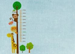 Fototapete DESIGNWALLS - blau-braun - Kinderzimmer - 2,55 Meter