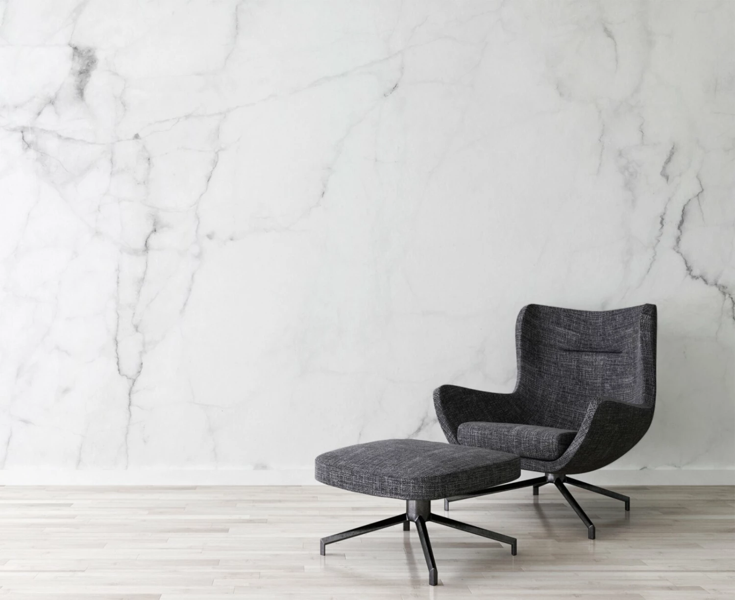 Fototapete DESIGNWALLS - weiß-grau - Marmor - 2,55 Meter 3 Fototapete DESIGNWALLS - weiß-grau - Marmor - 2,55 Meter – Bild 3