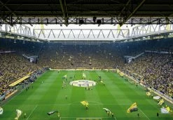 Fototapete DESIGNWALLS 2.0 - gelb-schwarz - BVB Stadion - 2,5 Meter