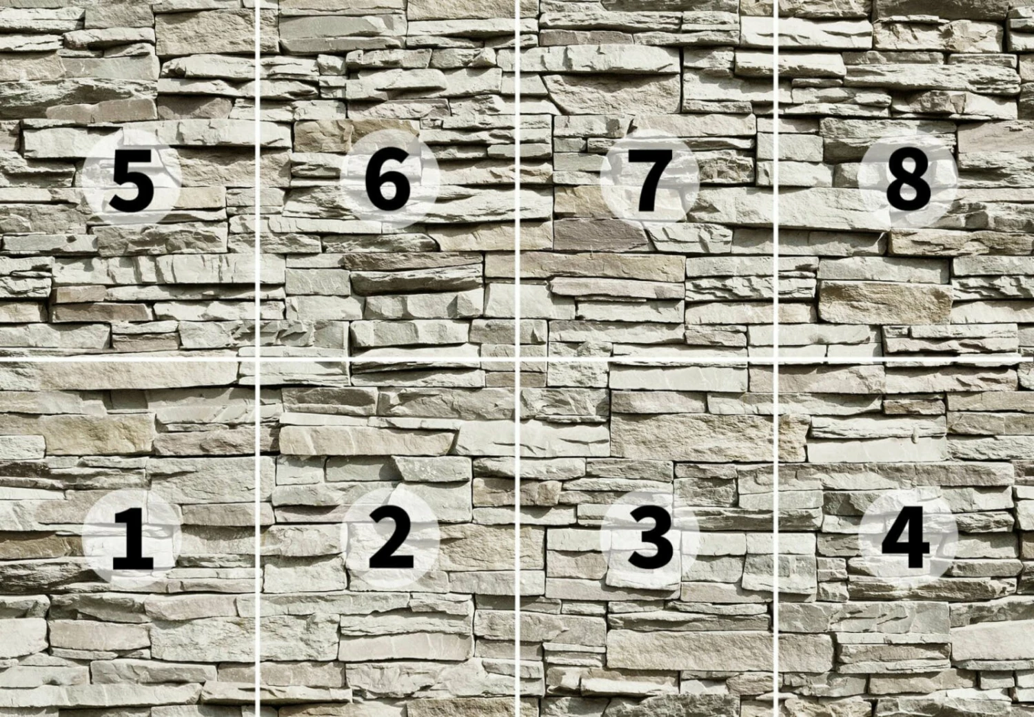 Fototapete DESIGNWALLS 2.0 - grau - Steinmauer - 2,5 Meter 3 Fototapete DESIGNWALLS 2.0 - grau - Steinmauer - 2,5 Meter – Bild 3