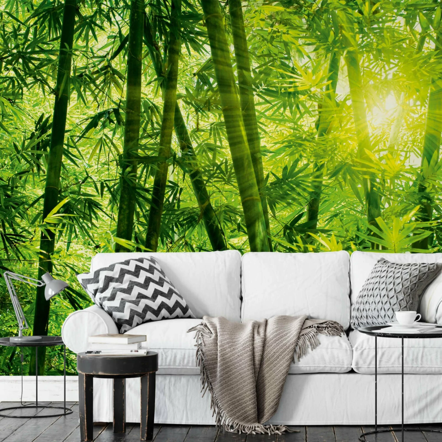 Fototapete DESIGNWALLS 2.0 - grün - Bambus - 2,5 Meter 2 Fototapete DESIGNWALLS 2.0 - grün - Bambus - 2,5 Meter – Bild 2