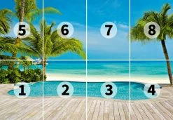 Fototapete DESIGNWALLS 2.0 - türkis-grün - Strand - 2,5 Meter 5 Fototapete DESIGNWALLS 2.0 - türkis-grün - Strand - 2,5 Meter -Baumarkt Verkaufsgeschäft 9004639800 03 1600Wx1600H