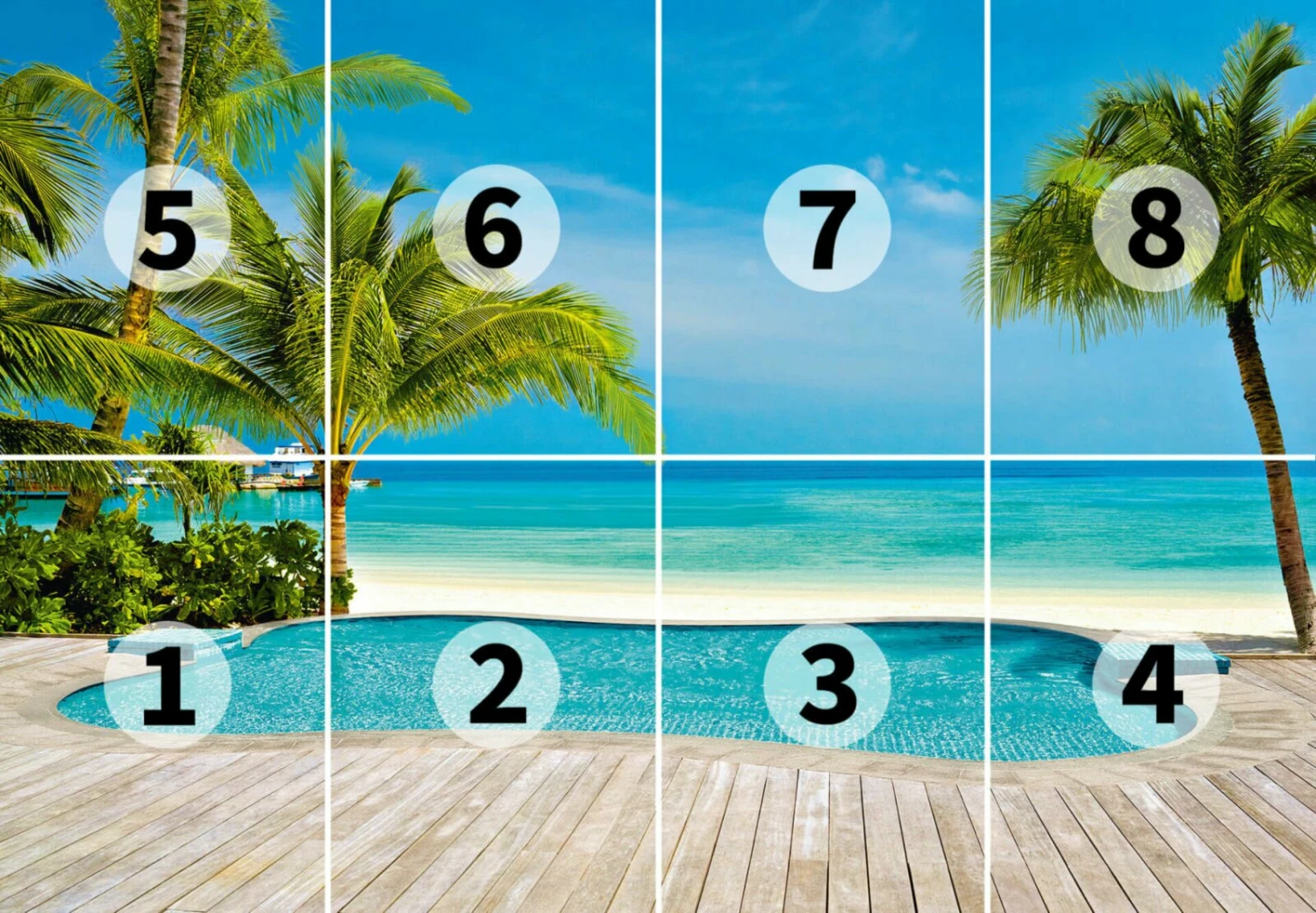 Fototapete DESIGNWALLS 2.0 - türkis-grün - Strand - 2,5 Meter 3 Fototapete DESIGNWALLS 2.0 - türkis-grün - Strand - 2,5 Meter – Bild 3